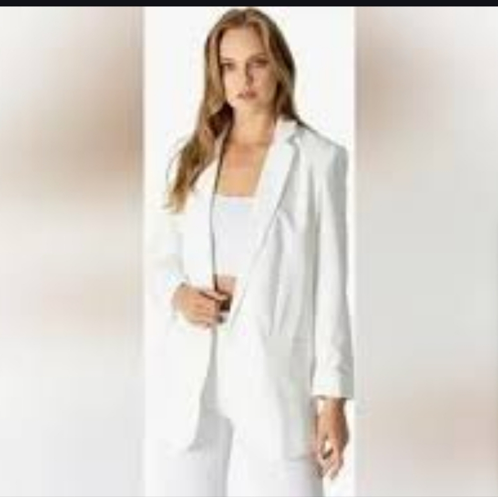 Simply Vera Vera Wang Women's Crisp White Blazer